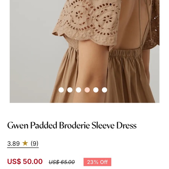 Love bonito Gwen broderie sleeve dress - Picture 4 of 9